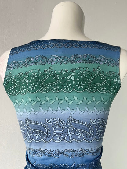 Y2K boho style top with adjustable bow