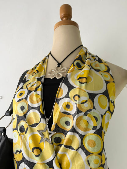 Y2k halter top with belt