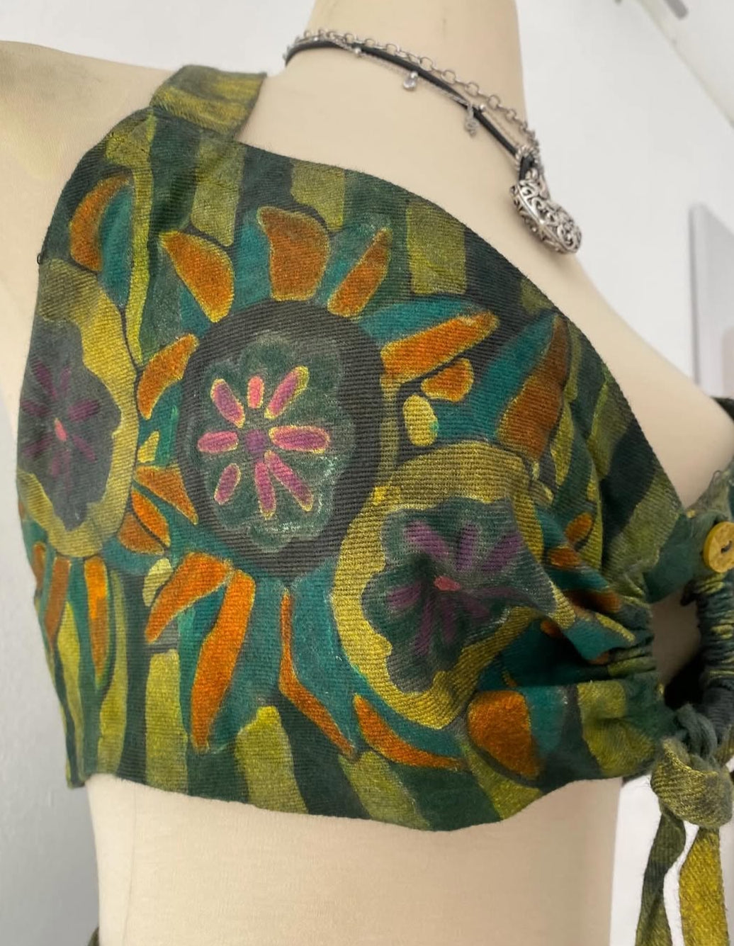 Hand-painted jean set-size M