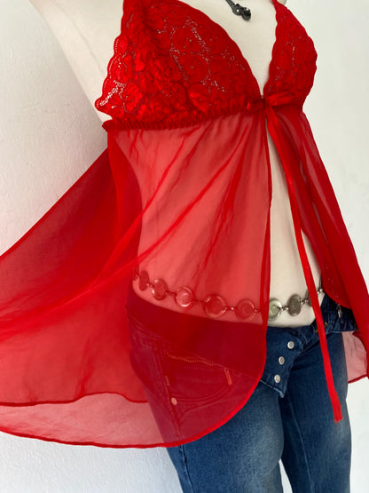 Lingerie red top